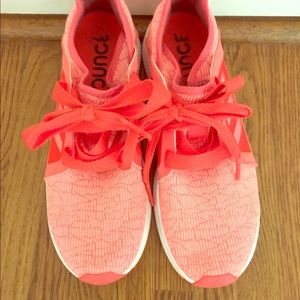 Adidas bounce orange sneakers
